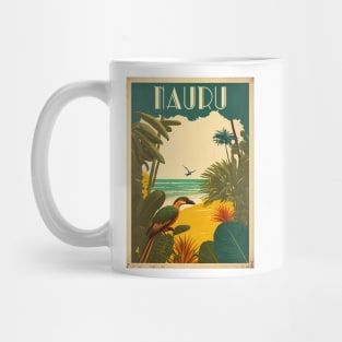 Nauru Vintage Travel Art Poster Mug